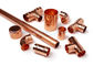 22X3/4&quot; Copper End Feed Straight / Bend Cylinder Metric Thread Adapters For AC